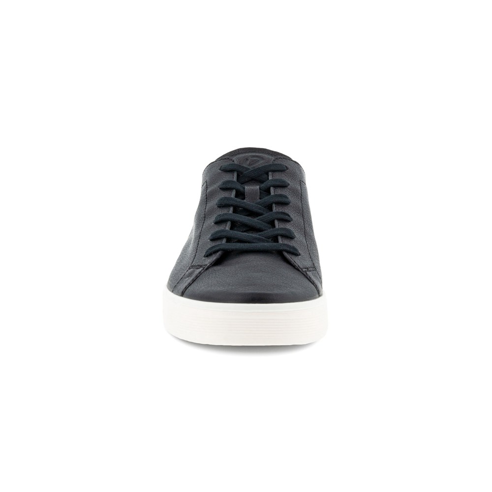 Mens Sneakers - ECCO Street Tray Laced - Black - 2143OHADM